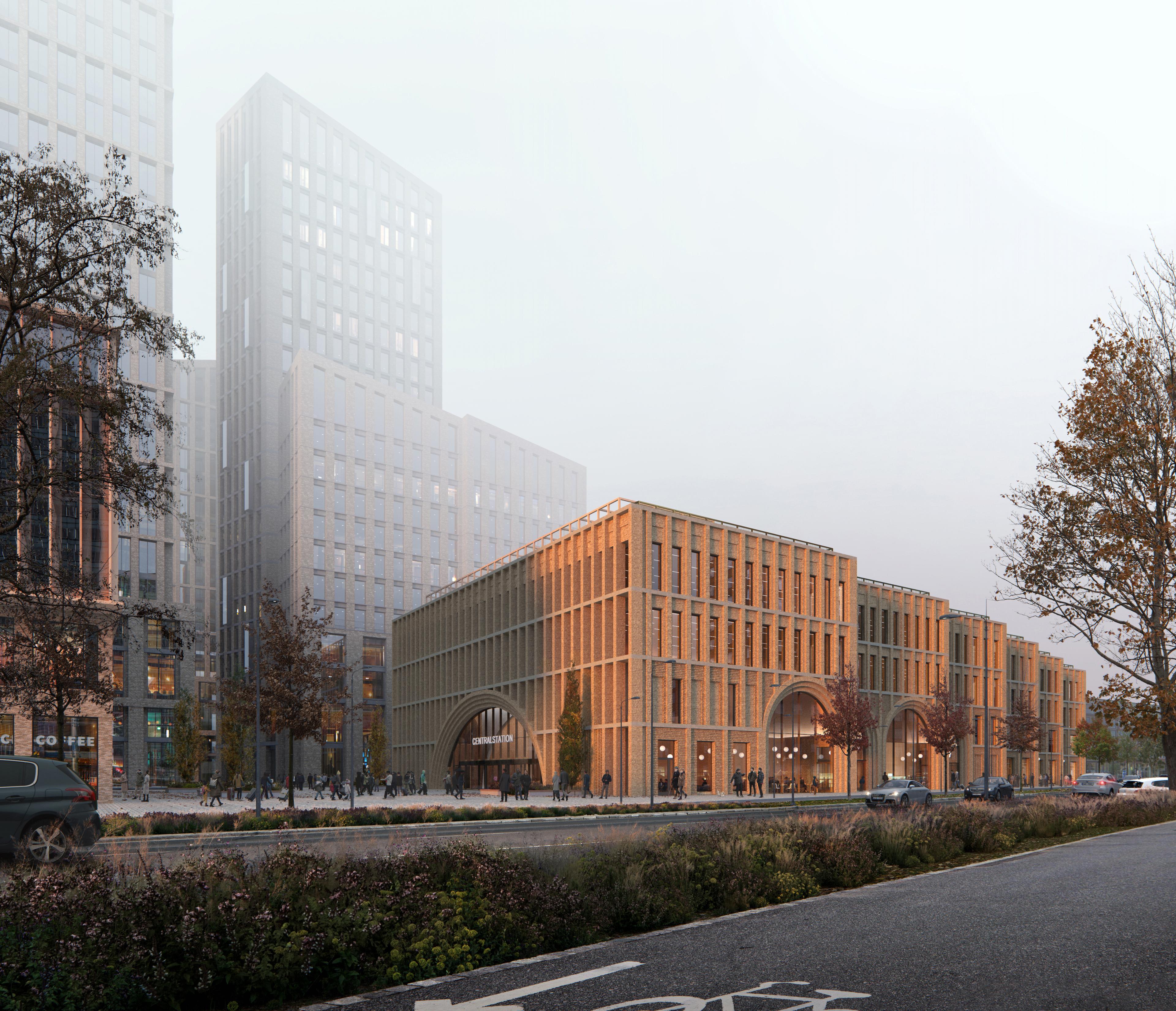 Grand Central - Vy från nordost ©Reiulf Ramstad Arkitekter