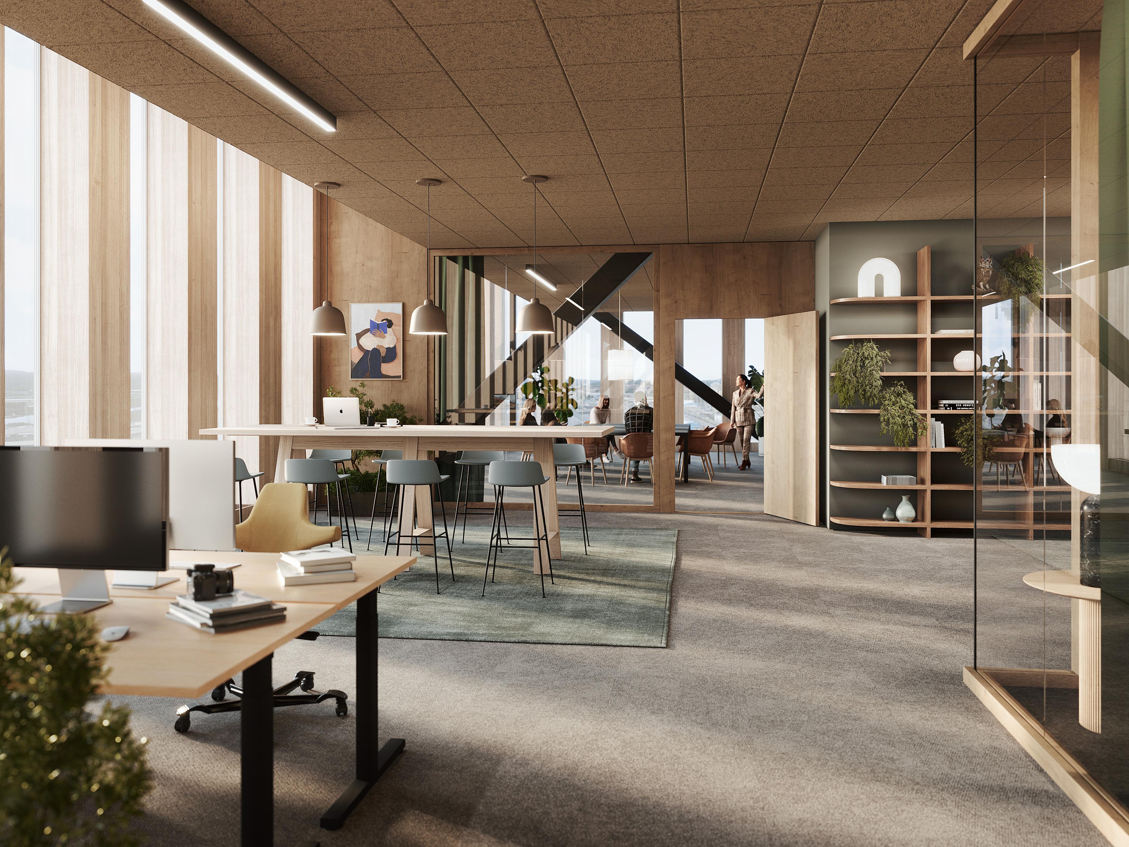 Park Central - interiör , plan 5 Interiör Park Central, plan 5. Bild: Krook & Tjäder