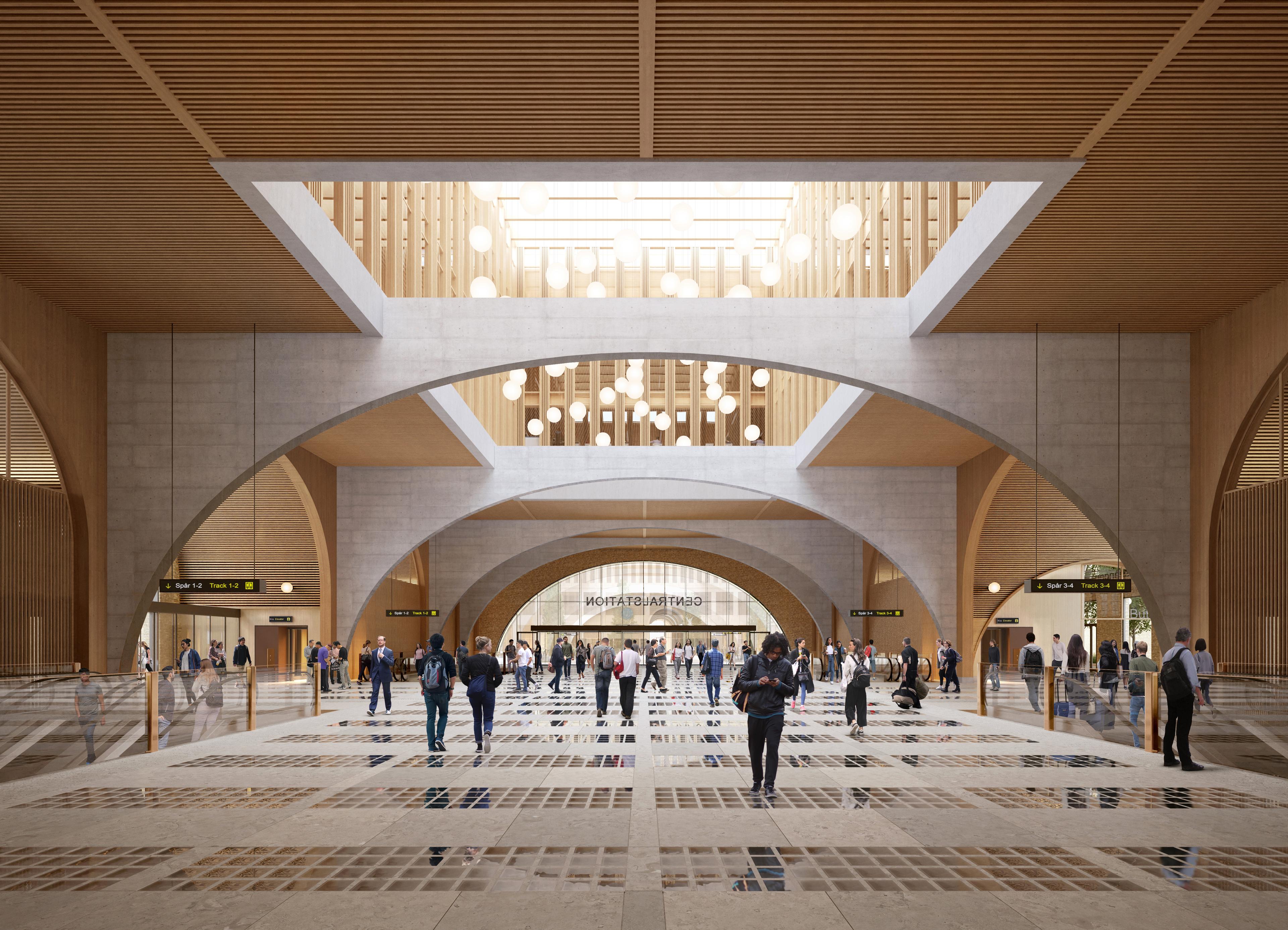Grand Central - Interiör ©Reiulf Ramstad Arkitekter